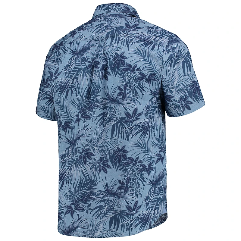 Chemise boutonnée Tommy Bahama bleu marine Minnesota Twins Sport Reign Forest Fronds pour homme