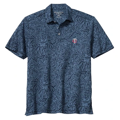Polo Tommy Bahama IslandZone bleu marine Minnesota Twins Wild Hibiscus pour homme