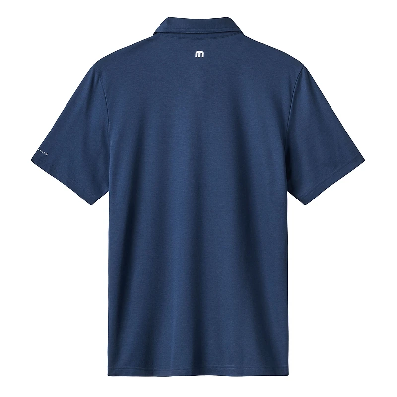 Polo bleu marine TravisMathew pour homme, motif tri-mélange des Twins du Minnesota, les éliminatoires