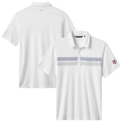 Men's TravisMathew White Minnesota Twins Top Recruit Tri-Blend Polo