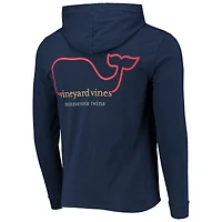 T-shirt à capuche manches longues Vineyard Vines pour hommes, bleu marine, Minnesota Twins