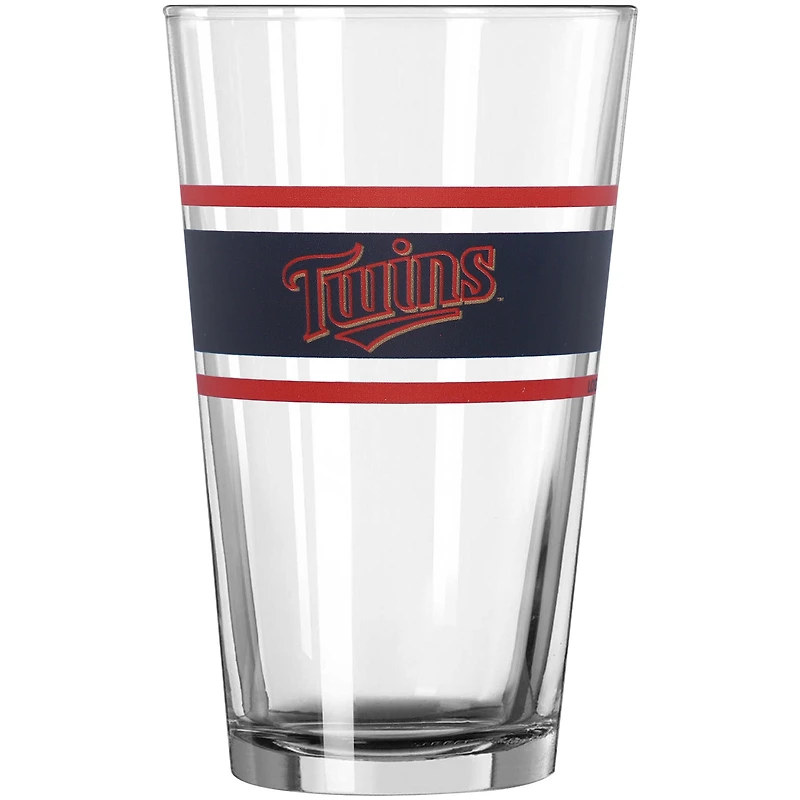 Minnesota Twins 16oz. Stripe Pint Glass