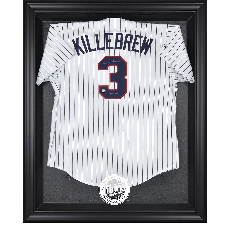 Vitrine pour maillot des Minnesota Twins avec logo encadré noir