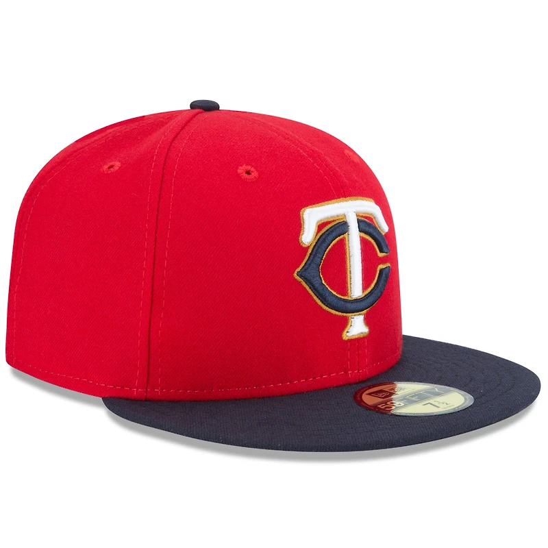 Minnesota Twins New Era Alternate 2 Authentic On Field 59FIFTY - Bonnet ajusté Rouge / Marine