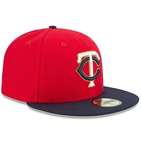 Minnesota Twins New Era Alternate 2 Authentic On Field 59FIFTY - Bonnet ajusté Rouge / Marine