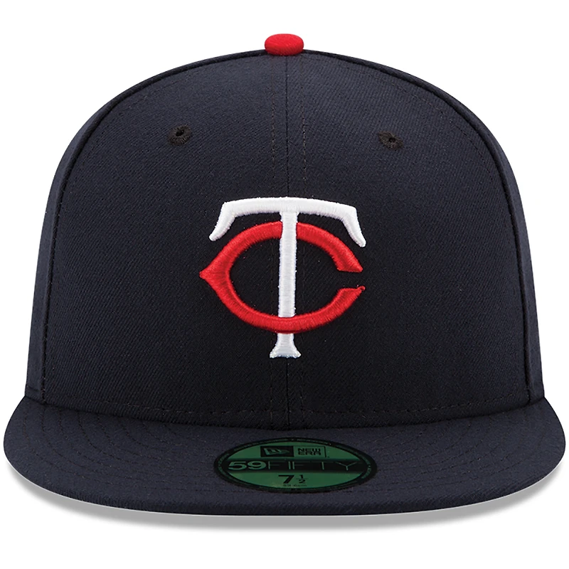 Minnesota Twins New Era Youth Home Authentic Collection On-Field 59FIFTY - Bonnet ajusté Marine