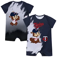 Newborn Outerstuff  Navy Minnesota Twins Baby Mascot Bodysuit