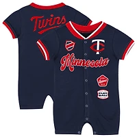 Newborn Outerstuff Navy Minnesota Twins Pinch Coverall