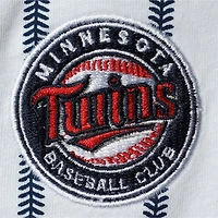 Body à manches courtes pour nouveau-né blanc/marine Minnesota Twins Power Hitter