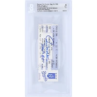 Paul Molitor Minnesota Twins Autographed Career Hit 3,000 Souvenir Beckett Fanatics Witnessed Authenticated Auto 10 Ticket from September 16