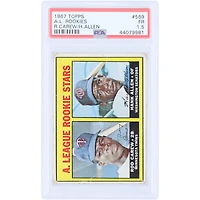 Rod Carew & Hank Allen 1967 Topps #569 PSA Authenticated 1.5 Rookie Card