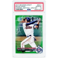 Carte Royce Lewis Minnesota Twins 2017 Bowman Chrome Green Refractor #BDC-1 #31/99 authentifiée par PSA (10 cartes)