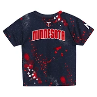 Ensemble t-shirt et short Outerstuff bleu marine Minnesota Twins pour tout-petit, motif joueur suppléant