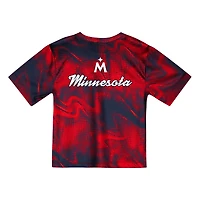 Ensemble t-shirt et short de frappeur champ intérieur pour tout-petit rouge/bleu marine des Twins du Minnesota