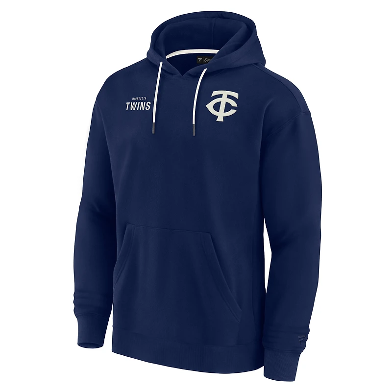 Sweat à capuche unisexe Fanatics Navy Minnesota Twins Elements en polaire super douce