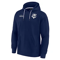 Sweat à capuche unisexe Fanatics Navy Minnesota Twins Elements en polaire super douce