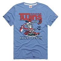 T-shirt unisexe bleu clair Hommage Minnesota Twins MLB x Grateful Dead Americana Tri-Blend