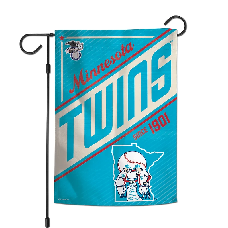 WinCraft Minnesota Twins Drapeau de jardin double face de la collection Cooperstown 30,5 x 45,7 cm