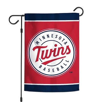 WinCraft Minnesota Twins Drapeau de jardin double face 12 po x 18 po