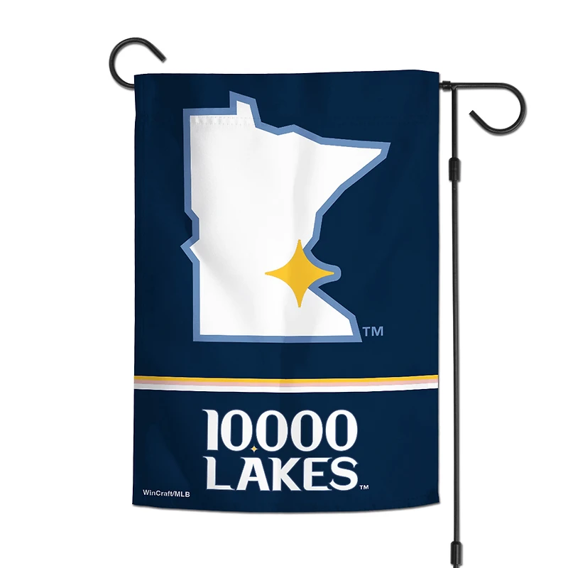 Drapeau de jardin double face WinCraft Minnesota Twins 2024 City Connect 12 po x 18 po