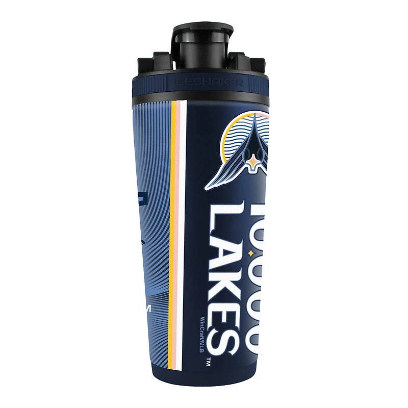 Bouteille shaker à glace en acier inoxydable 4D WinCraft Minnesota Twins 2024 City Connect de 26 oz