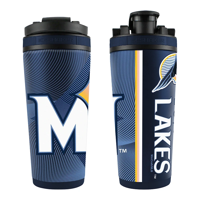 Bouteille shaker à glace en acier inoxydable 4D WinCraft Minnesota Twins 2024 City Connect de 26 oz