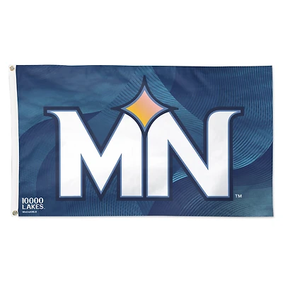 WinCraft Minnesota Twins 2024 City Connect Drapeau de luxe unilatéral 3' x 5'