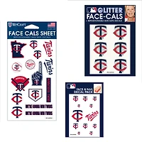 WinCraft Minnesota Twins Ensemble de tatouages ​​sans eau 4" x 7"