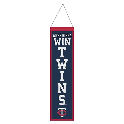 WinCraft Minnesota Twins 8" x 32" Slogan Bannière en laine