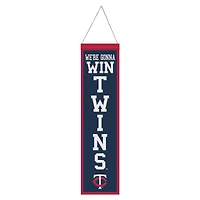 WinCraft Minnesota Twins 8" x 32" Slogan Bannière en laine