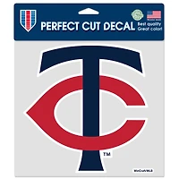 Autocollant couleur découpé parfait WinCraft Minnesota Twins 8 po x 8 po