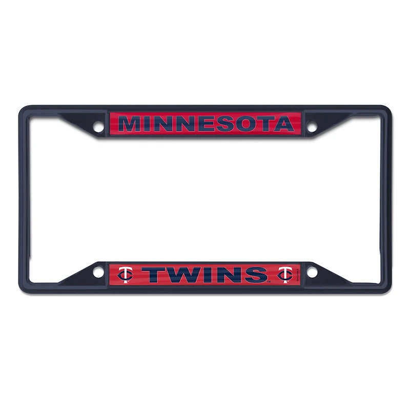 Cadre de plaque d'immatriculation WinCraft Minnesota Twins couleur chrome