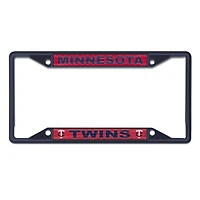 Cadre de plaque d'immatriculation WinCraft Minnesota Twins couleur chrome