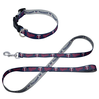 Ensemble laisse et collier pour animaux de compagnie WinCraft Minnesota Twins