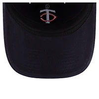 Casquette ajustable 9TWENTY Preppy Team New Era bleu marine pour femme des Twins du Minnesota