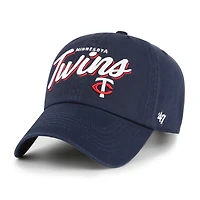Casquette ajustable Ariana Clean Up bleu marine 1947 pour femme des Twins du Minnesota