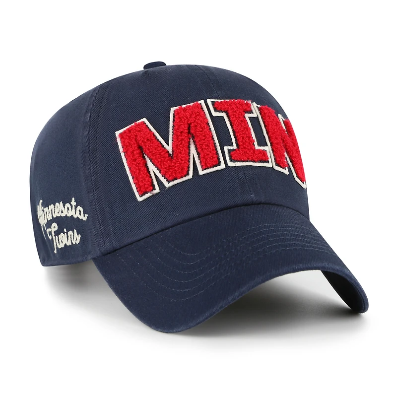 Women's '47 Navy Minnesota Twins Zoey Clean Up Adjustable Hat