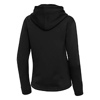 Women's Antigua  Black Minnesota Twins Contemporary Quarter-Zip Hoodie