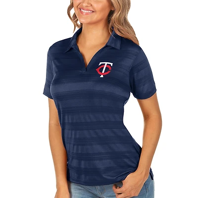 Women's Antigua Navy Minnesota Twins Compass Polo