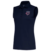 Women's Antigua  Navy Minnesota Twins Patriotic Sleeveless Tribute Polo