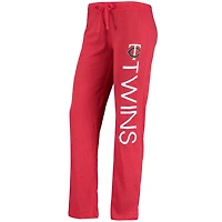 Concepts Sport Ensemble de nuit avec débardeur et pantalon Minnesota Twins Meter Muscle pour femme Rouge/bleu marine