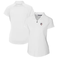 Women's Cutter & Buck White Minnesota Twins Americana Logo DryTec Forge Stretch Polo