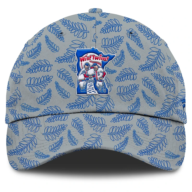 Casquette ajustable grise Fanatics pour femme, collection Cooperstown, Twins du Minnesota
