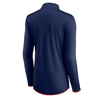Women's Fanatics Navy Minnesota Twins Corner Quarter-Zip Top