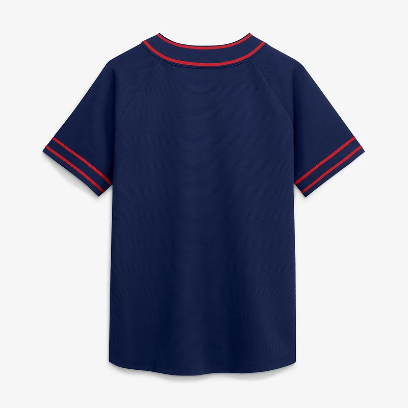 Women's Fanatics Navy Minnesota Twins Diva Race Ahead Raglan V-Neck T-Shirt