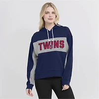 Sweat à capuche Fanatics Navy Minnesota Twins Filled Stat Sheet pour femmes