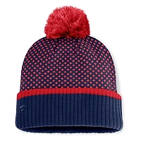 Women's Fanatics Navy Minnesota Twins Fundamental Jacquard Cuffed Knit Hat with Pom