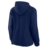 Sweat à capuche raglan Fanatics pour femmes, bleu marine, Twins du Minnesota, Perfect Play