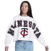 Sweat-shirt court G-III 4Her pour femme par Carl Banks, blanc