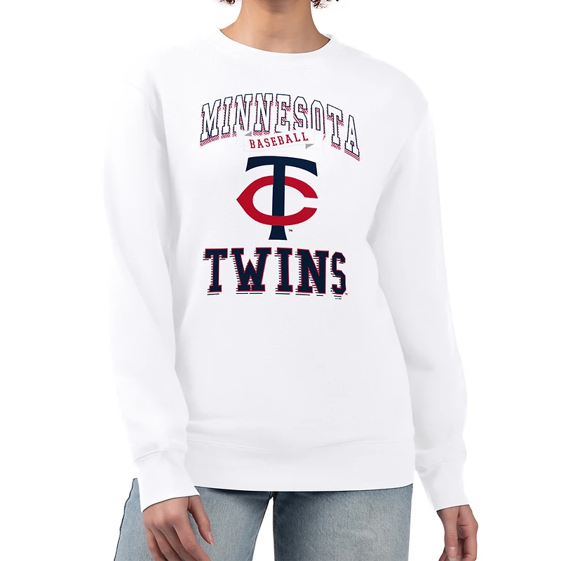 Sweat-shirt à capuche en polaire mélangée blanche G-III 4Her par Carl Banks pour femme